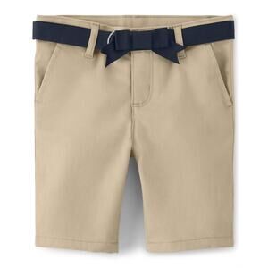 NWOT Gymboree Beige Khaki Chino Flat Front Casual Shorts Youth Size 10